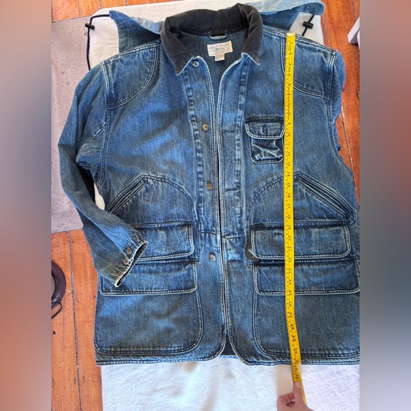 Vintage Polo Ralph Lauren Denim Hunting /Utility/Chore Jacket Size Large Pockets - Picture 13 of 16